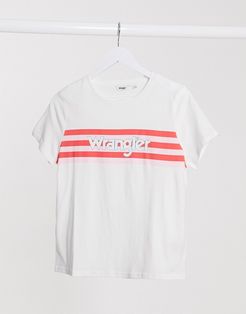 logo t-shirt in white