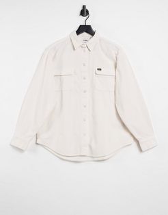 loose cord shirt in white