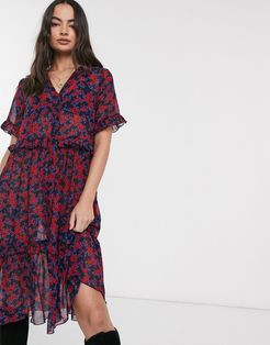 Damara floral smock dress-Multi