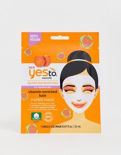 Carrot & Kale Nutrition Boosting Paper Mask (Single Use)-No color