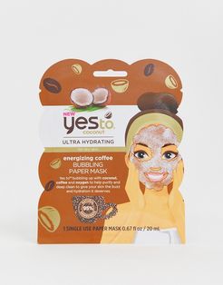 Coconut & Coffee Bubbling Face Mask - Hydrate and Energize (Single Use)-No color