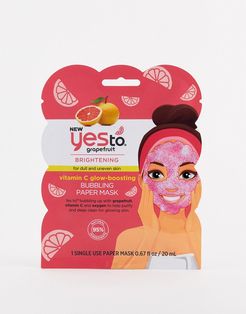 Grapefruit Vitamin C Brightening Bubbling Face Mask (Single Use)-No color