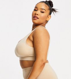 Curve seamless bra in beige-Neutral