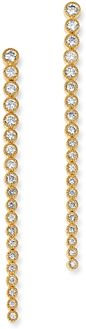 Diamond Milgrain Bezel Set Drop Earrings in 14K Yellow Gold, 1.0 ct. t.w. - 100% Exclusive