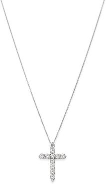 Diamond Cross Pendant Necklace in 14K White Gold, 1.75 ct. t.w. - 100% Exclusive