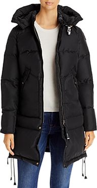 Long Bear Base Hooded Down Coat