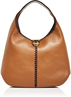 Margot Whipstitch Leather Hobo