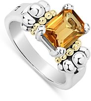 Sterling Silver & 18K Yellow Gold Glacier Citrine Ring