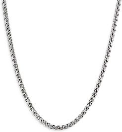 Sterling Silver Wheat Chain Necklace, 24