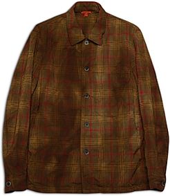 Rocheo Ramato Tie Dyed Check Regular Fit Button Down Over Shirt