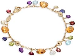 18K Yellow Gold Paradise Citrine & Mixed Gemstone Bracelet