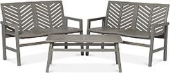 Harbor Love Seat 3 Piece Outdoor Patio Set