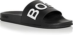 Hugo Boss Men's Bay Logo Slide Sandals