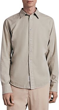 Fit 2 Cotton Blend Over Dyed Oversized Fit Button Down Shirt