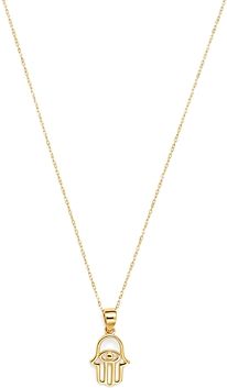 Hamsa Hand Pendant Necklace in 14K Yellow Gold, 16 - 100% Exclusive