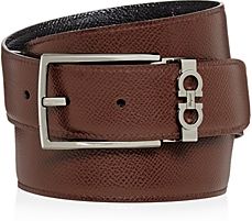 Gancini Keeper Reversible Leather Belt