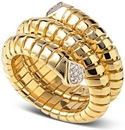 18K Yellow Gold Trisola Diamond Ring
