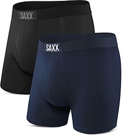 Ultra Solid Three-d Relaxed Fit Boxer Briefs, Pack of 2