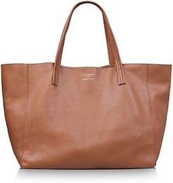 Violet Extra Large Horizontal Leather Tote