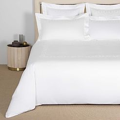 Links Embroidery Duvet Cover, Queen
