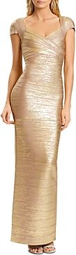 Banded Shimmer Gown