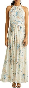 Lauren Ralph Lauren Floral Sleeveless Midi Dress