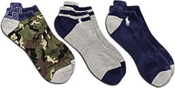 Camo Low Cut Socks Pack of 3