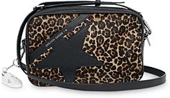 Deluxe Brand Leopard Print Calf Hair Star Bag