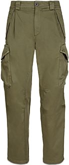 Stretch Sateen Loose Fit Cargo Pants
