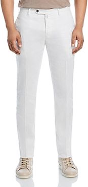 Slim Fit Flat Front Trousers