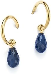 Sapphire Briolette Hoop Drop Earrings in 14K Yellow Gold - 100% Exclusive