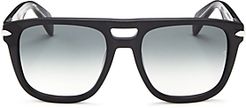 Iconic Brow Bar Square Sunglasses, 56mm