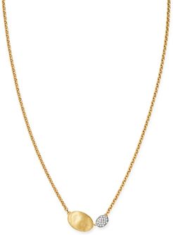 18K Yellow & White Gold Siviglia Diamond Pendant Necklace, 16