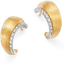 18K Yellow Gold Lucia Diamond Hoop Earrings