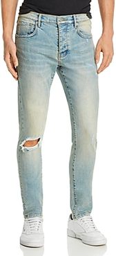 Skinny Fit Jeans in Light Dirty Wax