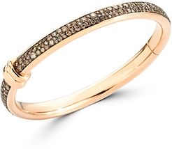 18K Rose Gold Iconica Brown Diamond Bangle Bracelet