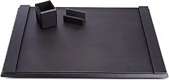 3 Pc. Suede Lined Executive Desk Accessory Set