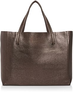 Violet Horizontal Leather Tote