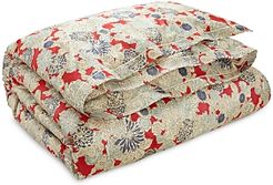 Remy Floral Cotton Duvet Cover, Full/Queen