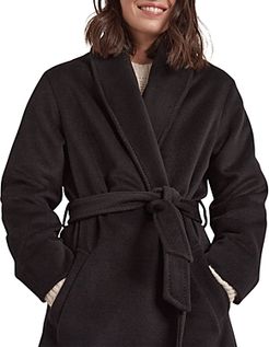 Swan Belted Wool Coat