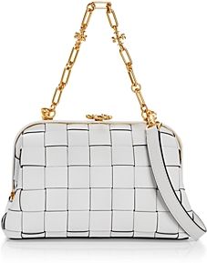 Cleo Small Woven Leather Bag
