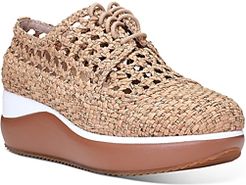 Lillo Woven Cork Platform Sneakers