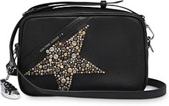 Deluxe Brand Studded Hammered Leather Star Bag