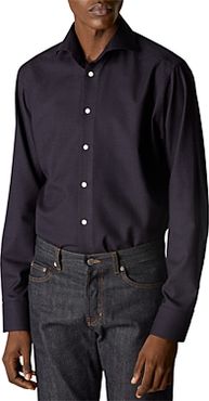 Contemporary Fit Houndstooth Merino Wool Shirt