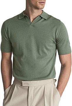 Duchie Open Collar Merino Polo