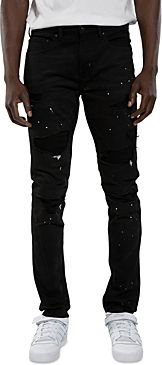 Chump Slim Fit Distressed Jeans in Black