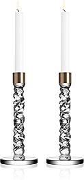 Carat Candlesticks, Set of 2