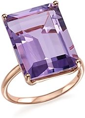 Amethyst Statement Ring in 14K Rose Gold - 100% Exclusive