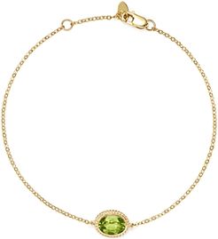 Peridot Oval Bracelet in 14K Yellow Gold - 100% Exclusive