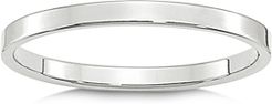 2mm Lightweight Flat Band in 14K White Gold or Yellow Gold - 100% Exclusive